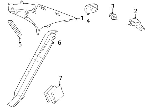 Interior Trim - Quarter Panels for 2001 Mercedes-Benz S600 #0