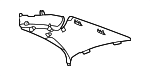 22069043257D854 - Body: Upper Quarter Trim for Mercedes-Benz Image