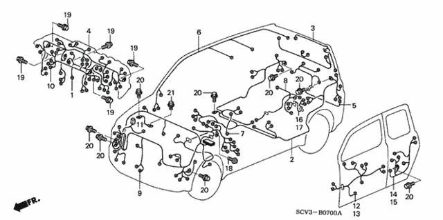 Wire Harness for 2004 Honda Element #0