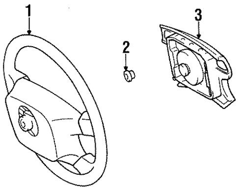 Steering Wheel & Trim for 1996 Toyota Paseo #0