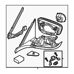 51167471872 - Body: Mirror Assembly for BMW: 740e xDrive, 740i, 740i xDrive, 745e xDrive, 750i, 750i xDrive, M760i xDrive Image