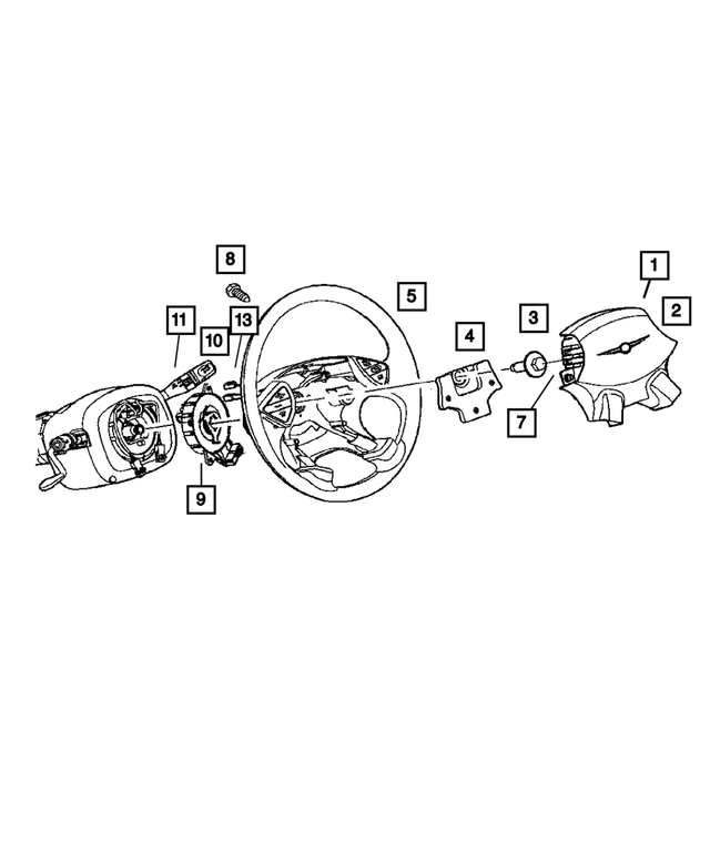5179846AA - : Steering Wheel Wiring for Mopar Image