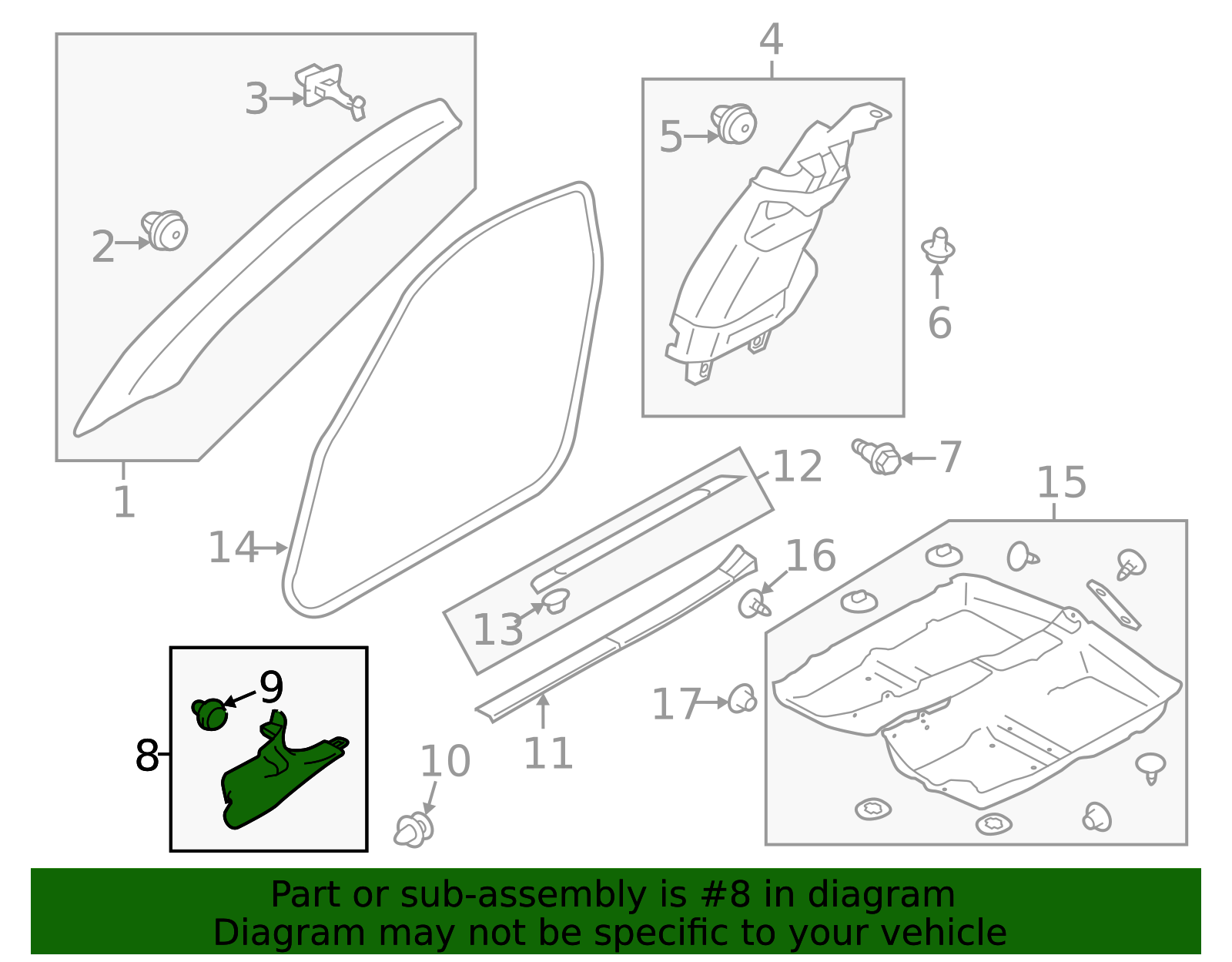 Kick Panel Trim SU003-06722 | Toyota Parts Express