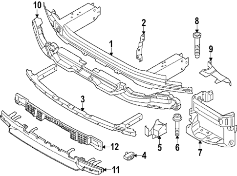 Bumper & Components - Front for 2024 BMW 540i xDrive #3