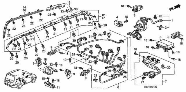SRS Unit ('06-) for 2007 Honda Pilot #0