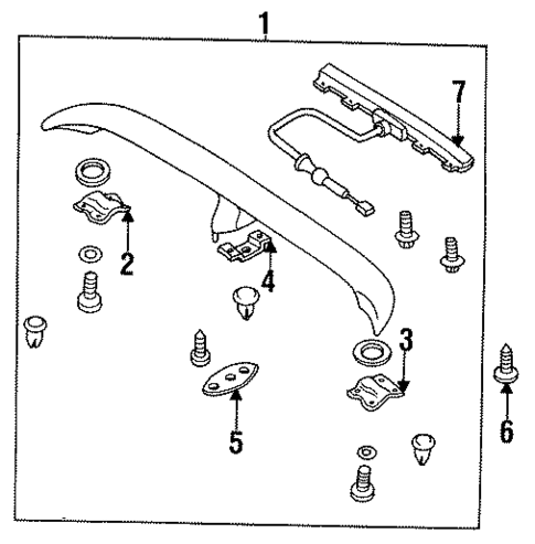 Spoiler for 1993 Mazda Protege #0