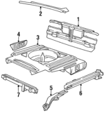 41321913806 - Body: Cover for BMW: 318i, 325, 325e, 325es, 325i, 325is, 325iX, M3 Image