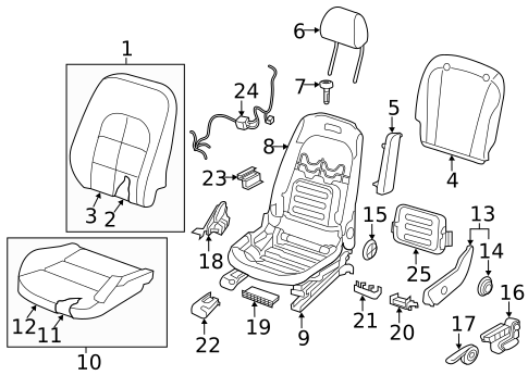 Seats for 2018 INFINITI QX30 #1