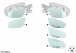 51168050085 - : Mirror Glass Heated Plane Left for BMW Image