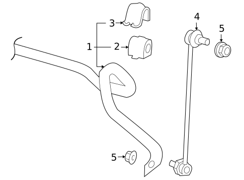 Stabilizer Bar & Components for 2010 Saab 9-5 #3