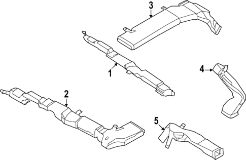 Ducts for 2024 INFINITI QX60 #1