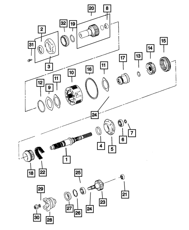 4883596AB - Transfer Case Model 231 [DHN]: Transfer Case Oil Pump for Mopar Image