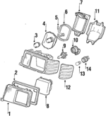 18263680 - : Reflector Seal for Mercedes-Benz Image