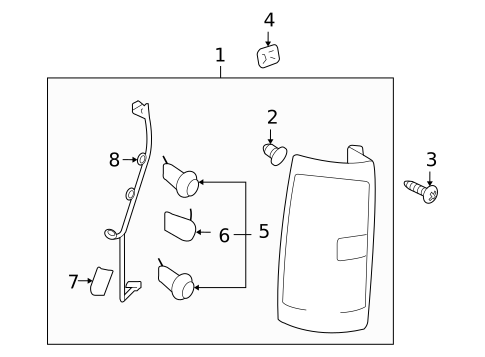 Combination Lamps for 2019 Chevrolet Silverado 1500 #5