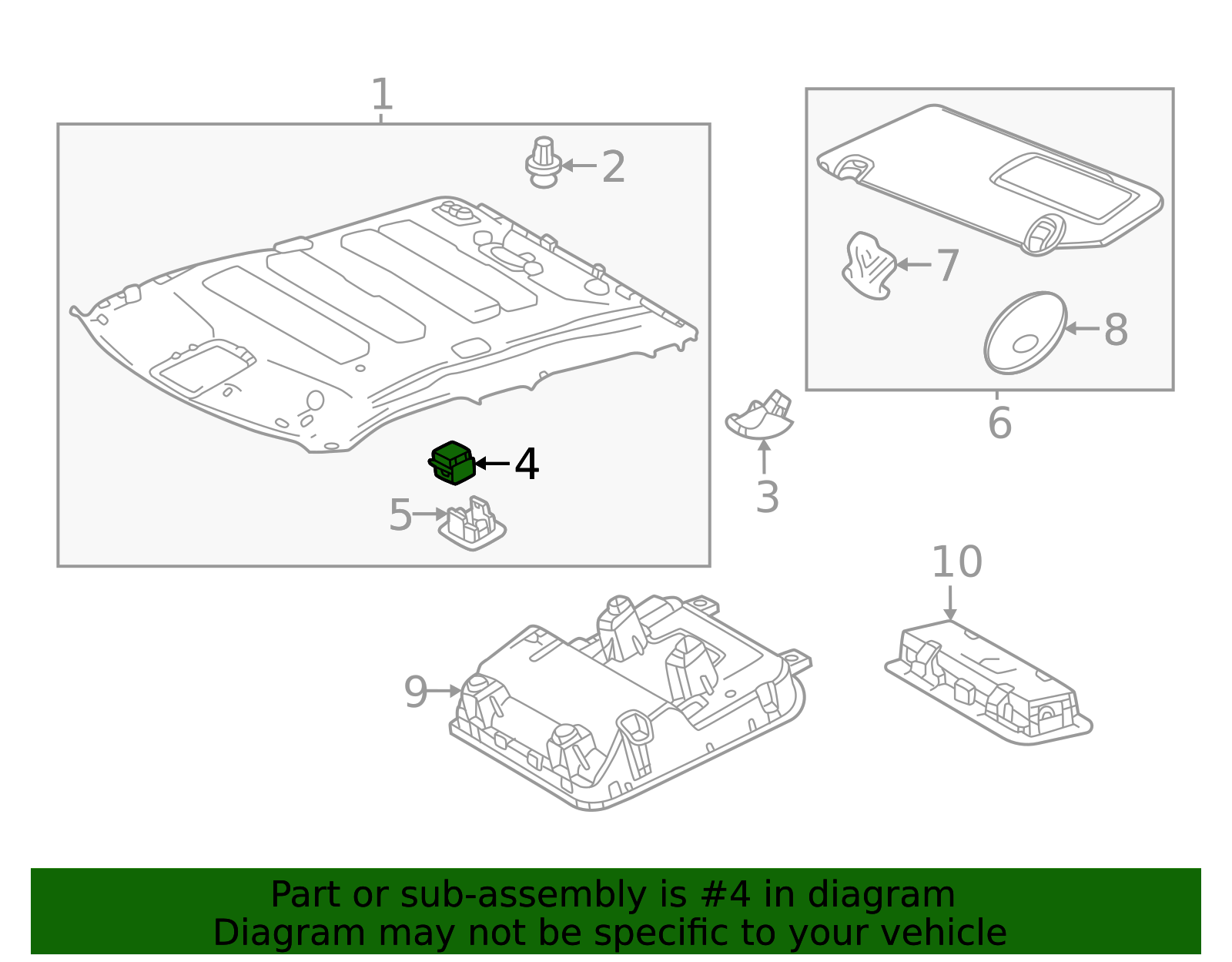 2022-2026 Toyota Navigation Microphone 86730-0C020 | Toyota Parts