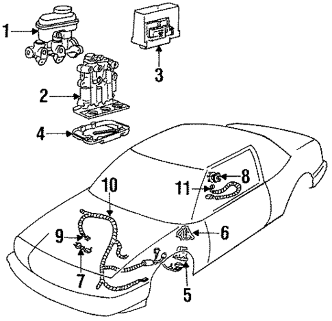 Hydraulic System for 1993 Pontiac Grand Prix #0