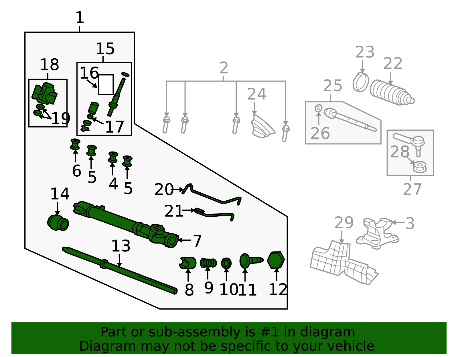 OEM 2007-2009 Honda CR-V Steering Gear 53601-SXS-A01 | Honda