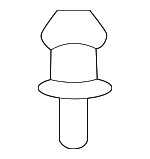 90118WA225 - Body: Finish Molding Rivet for Toyota: GR Supra Image