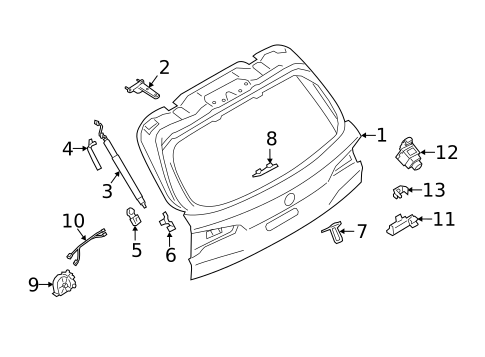 Gate & Hardware for 2023 BMW X7 | OEM Parts Online