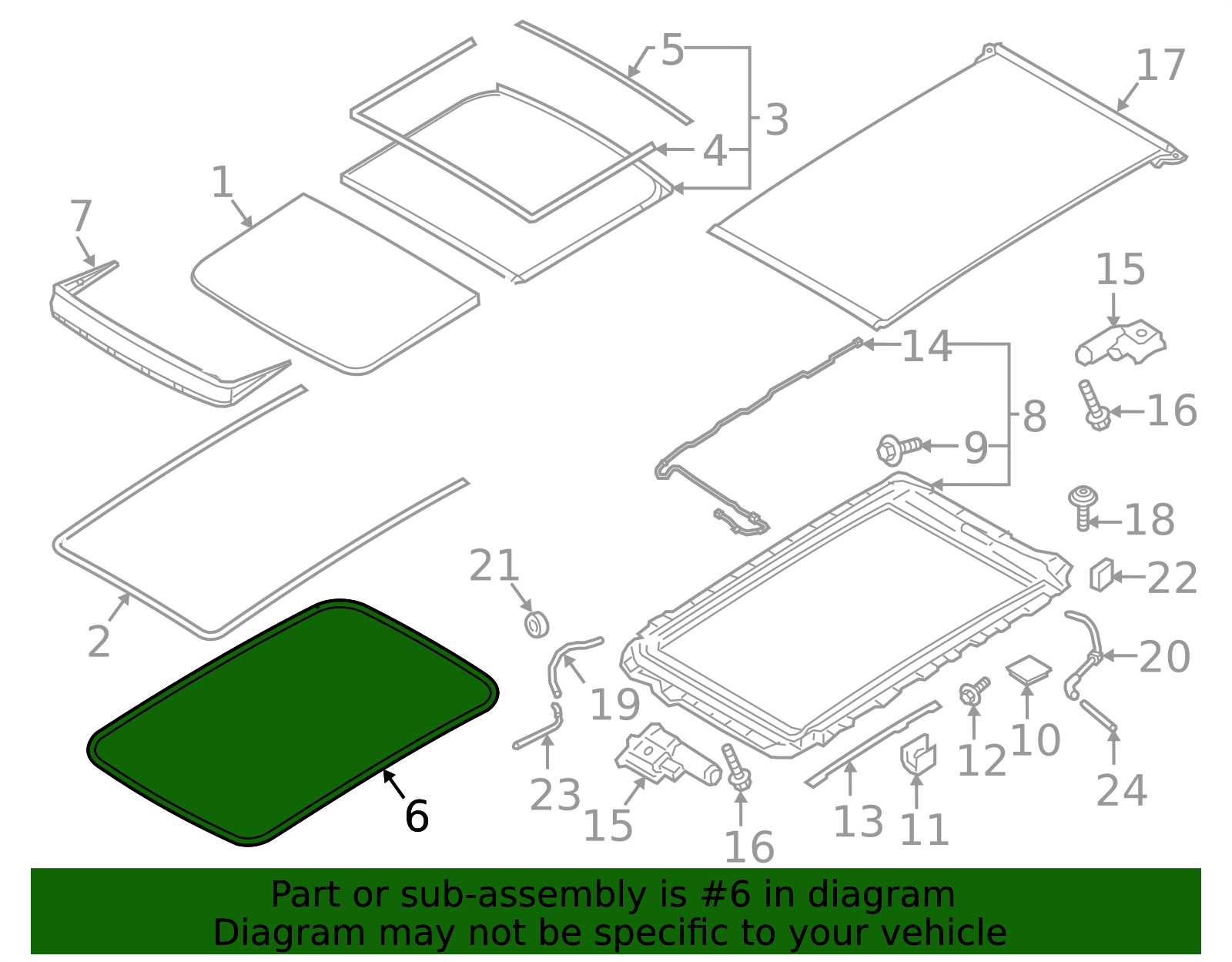 31402822 - High-Quality Sunroof Seal for 2016-2025 Volvo | AutoNation Parts