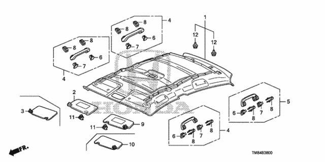 Roof Lining for 2013 Honda Insight #0