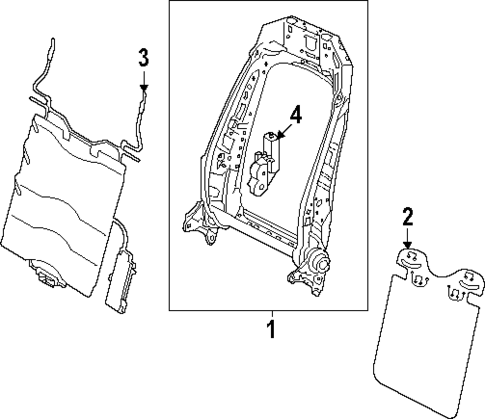 Driver Seat Components for 2025 Volkswagen ID. Buzz #1