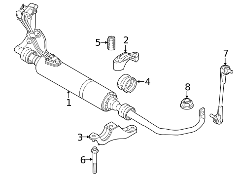 Stabilizer Bar & Components for 2023 BMW M850i xDrive #1