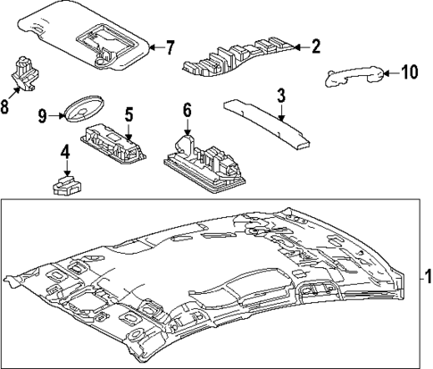 Interior Trim - Roof for 2025 Toyota Crown Signia #0