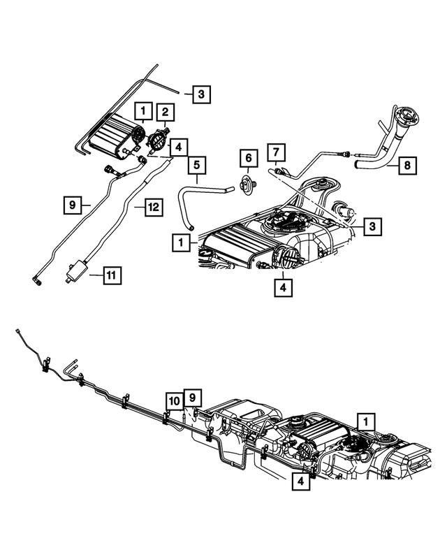 52013196AA - Emission Controls: Fuel Vapor Recirculation Tube for Mopar Image