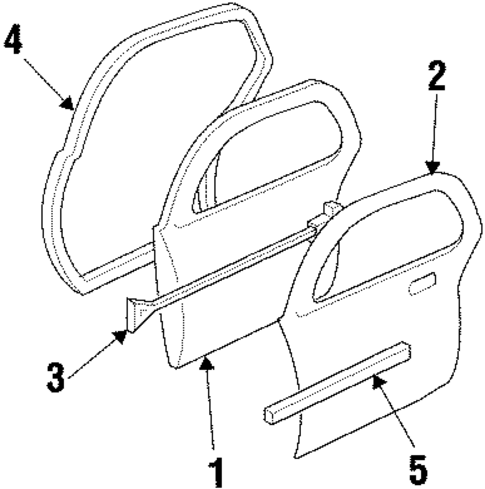 Door & Components for 2003 Pontiac Grand Prix #0