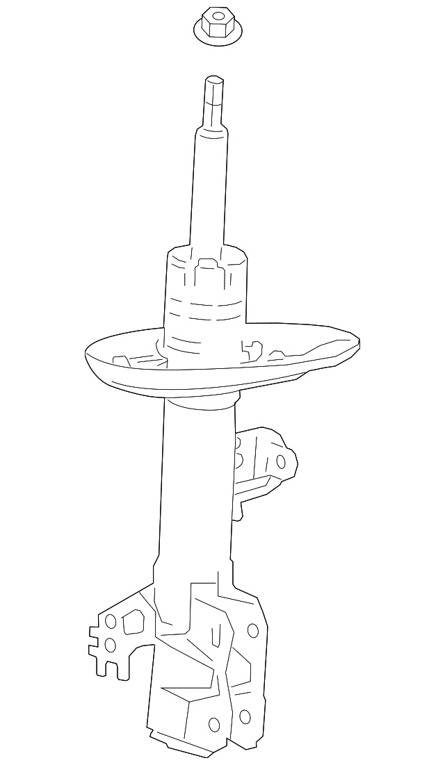 Genuine Toyota Camry SE XSE Right Front Strut 48510-8Z322