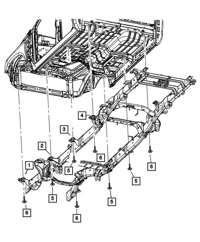 68505696AA - Frame, Bumper and Fascia: Body Hold Down Cushion for Mopar Image