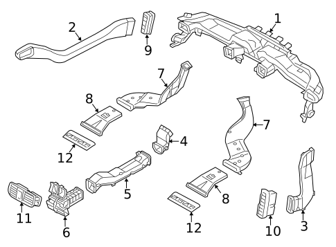 Ducts for 2016 Hyundai Equus #0
