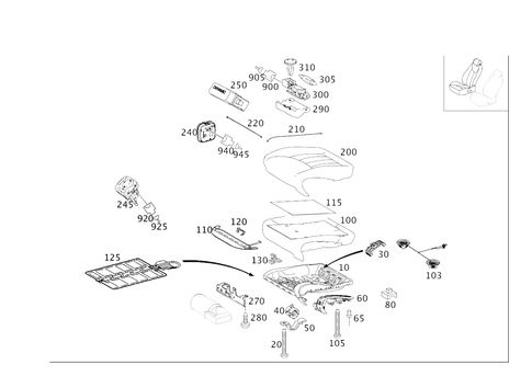 Right Seat for 2010 Mercedes-Benz ML63 AMG #0