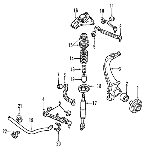 Front Suspension for 2007 Audi A4 Quattro #0