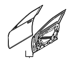 67001WB003 - Body: Door Shell for Toyota Image image