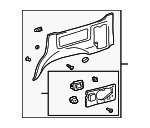 6250360090A0 - Body: Lower Quarter Trim for Lexus: LX470 Image