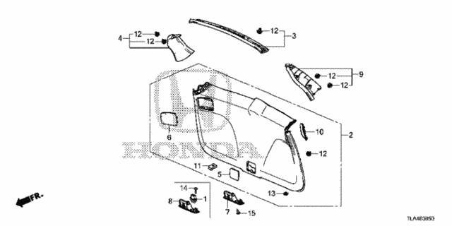 Tailgate Lining for 2018 Honda CR-V #0