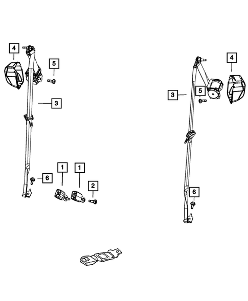 Seat Belts for 2023 Dodge Durango #2