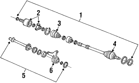 Drive Axles for 1990 Acura Integra #0