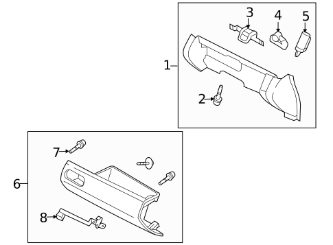 Glove Box for 2011 Mazda CX-7 #0