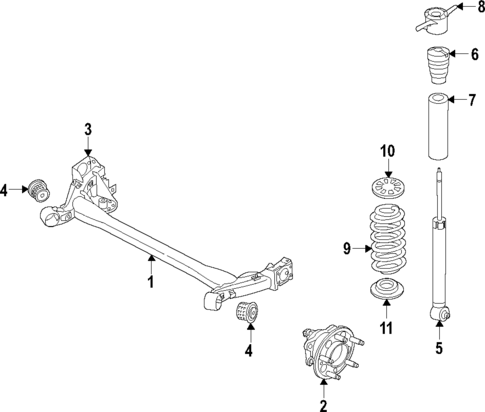 Rear Suspension for 2019 Hyundai Ioniq #1