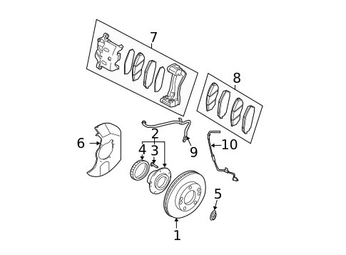 Front Brakes for 2005 Kia Sorento #0