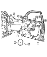 5152096AA - Doors and Related Parts: Front Door, Right for Mopar Image image