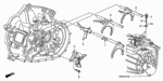 24201PNS010 - Transmission - Manual: FORK, GEARSHIFT (5-6) for Honda Image
