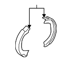 583053MA32 - : Park Brake Shoes for Hyundai: Equus, Genesis Image