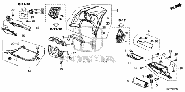 Instrument Panel Garnish (Driver Side) for 2016 Honda CR-Z #0
