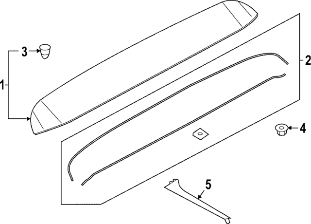 80F827917GRU - Body: Spoiler for Audi Image