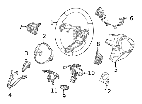 Steering Wheel & Trim for 2025 Acura RDX #0