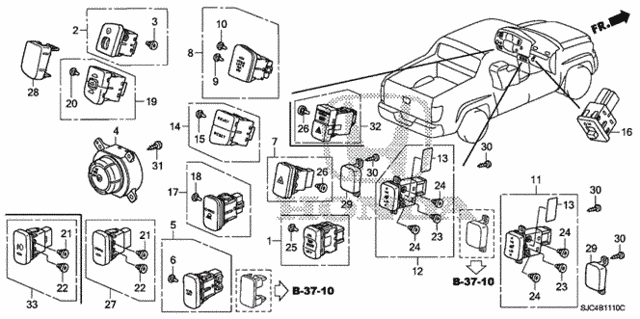 Switch for 2011 Honda Ridgeline #0